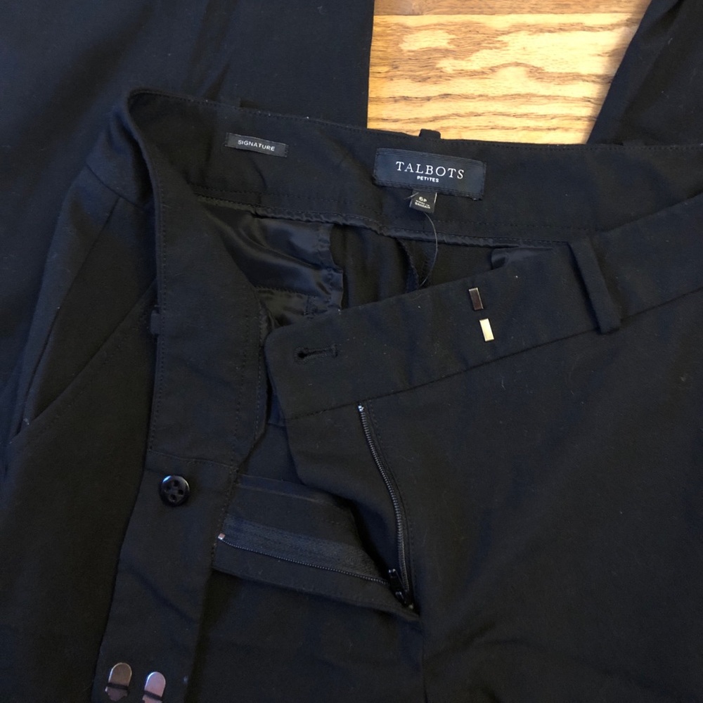 Talbots black signature trouser pants